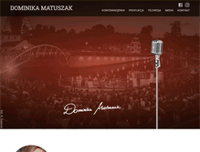 Tablet Screenshot of dominikamatuszak.pl